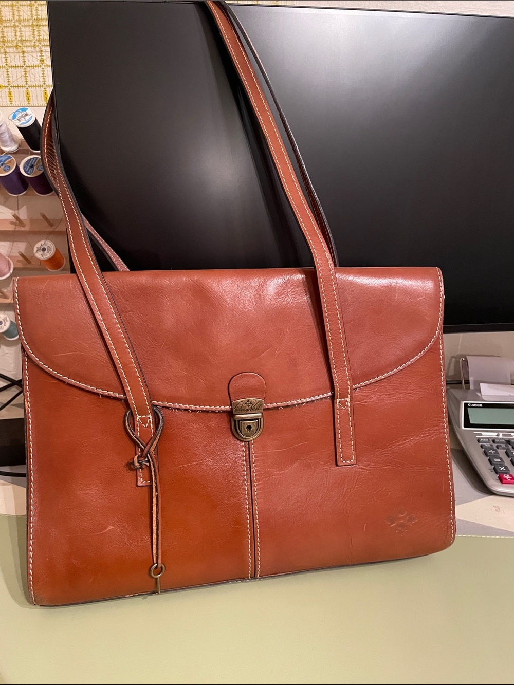 Patrisha Nash leather handbag and wallet bundle